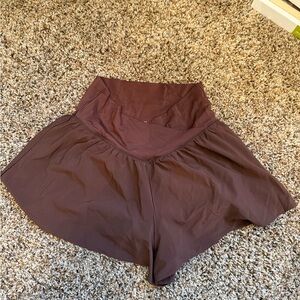 Brown Aerie Crossover Shorts